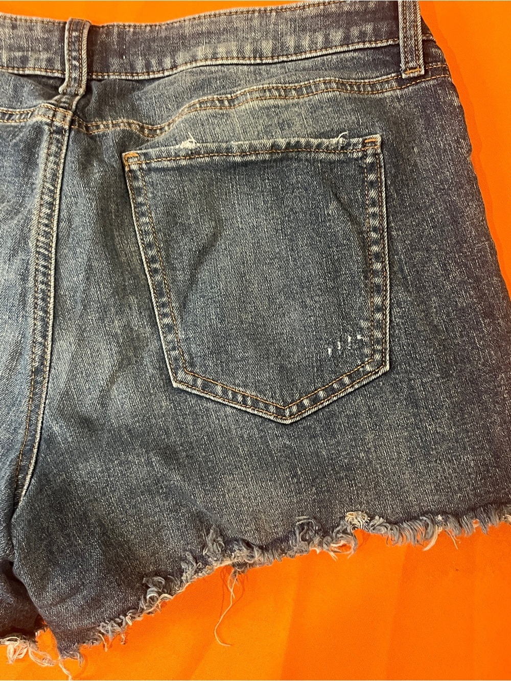 SO Faded Blue Distressed Denim Cutoff Shorts - Picture 10 of 13